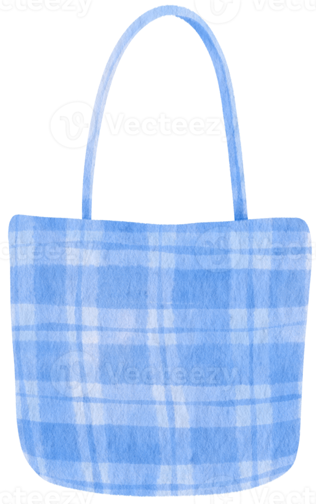 bolsa de tela acuarela ilustración para elemento decorativo de verano png