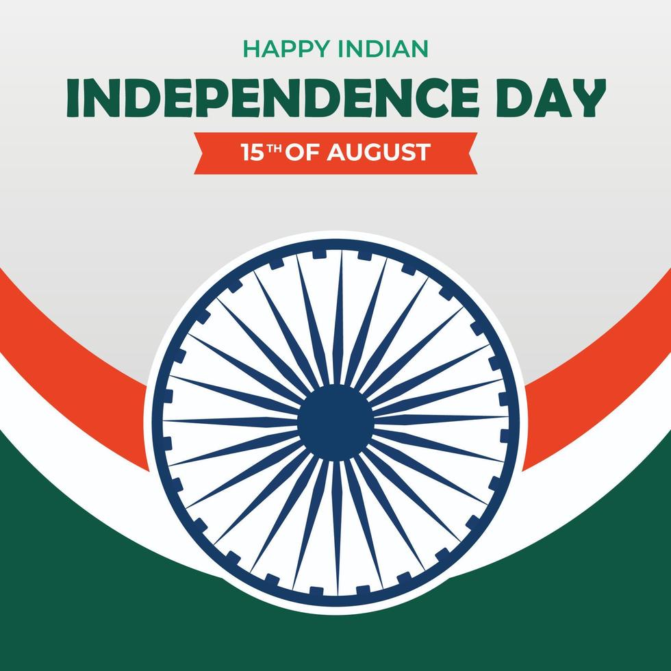 15th August Indian independence day social media post design vector