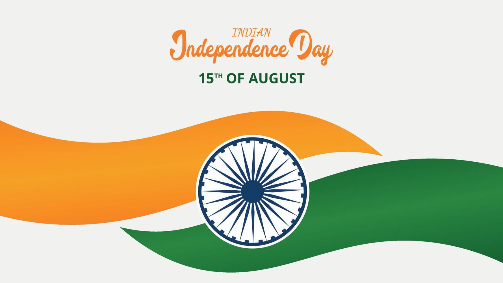 Indian independence day social media post concept. vector