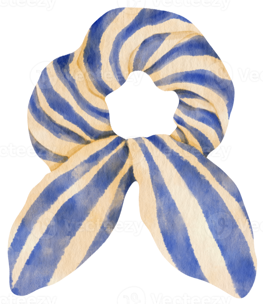 ilustração de listras scrunchy para elemento decorativo de moda png