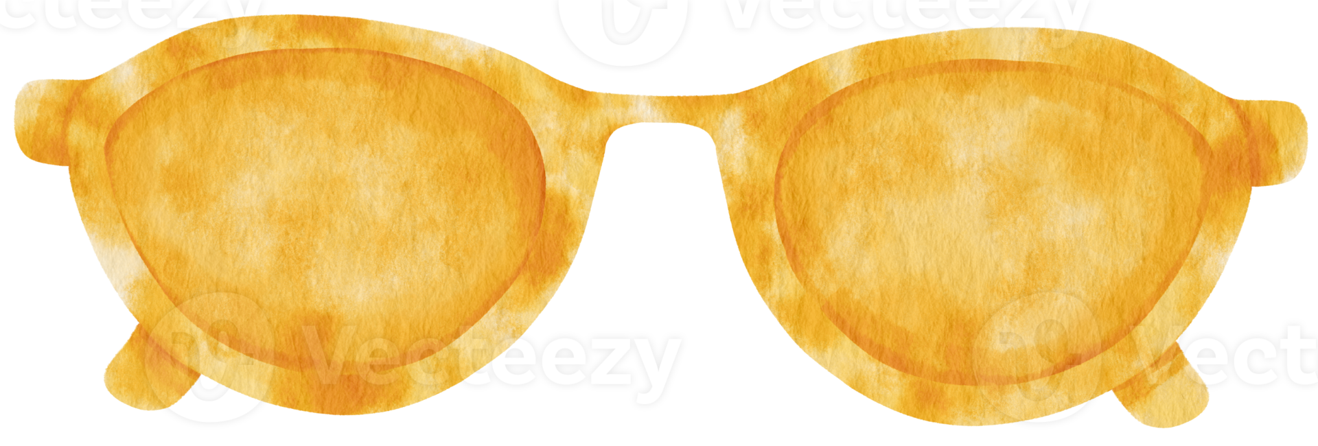 Yellow Sunglasses in watercolor Summer fashion item Element 9788301 PNG