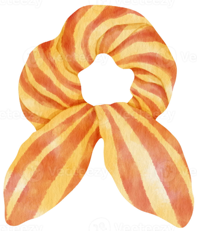 ilustração de listras scrunchy para elemento decorativo de moda png