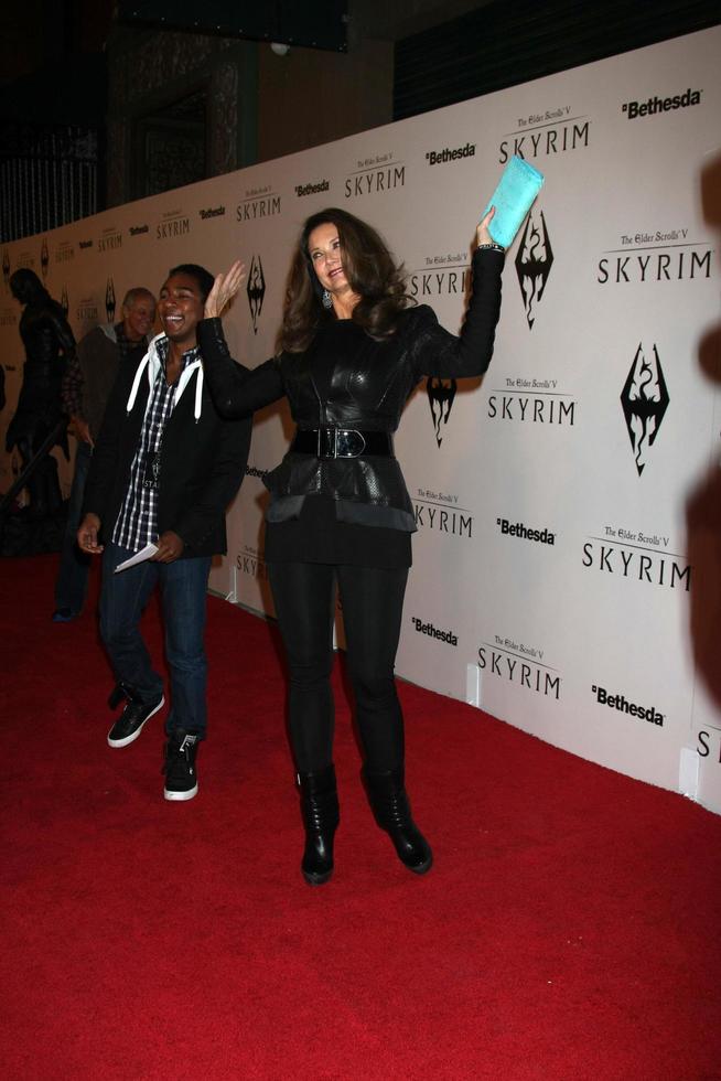 LOS ANGELES, NOV 8 - Lynda Carter arrives at the SKYRIM Launch Event at Belasco Theater on November 8, 2011 in Los Angeles, CA photo