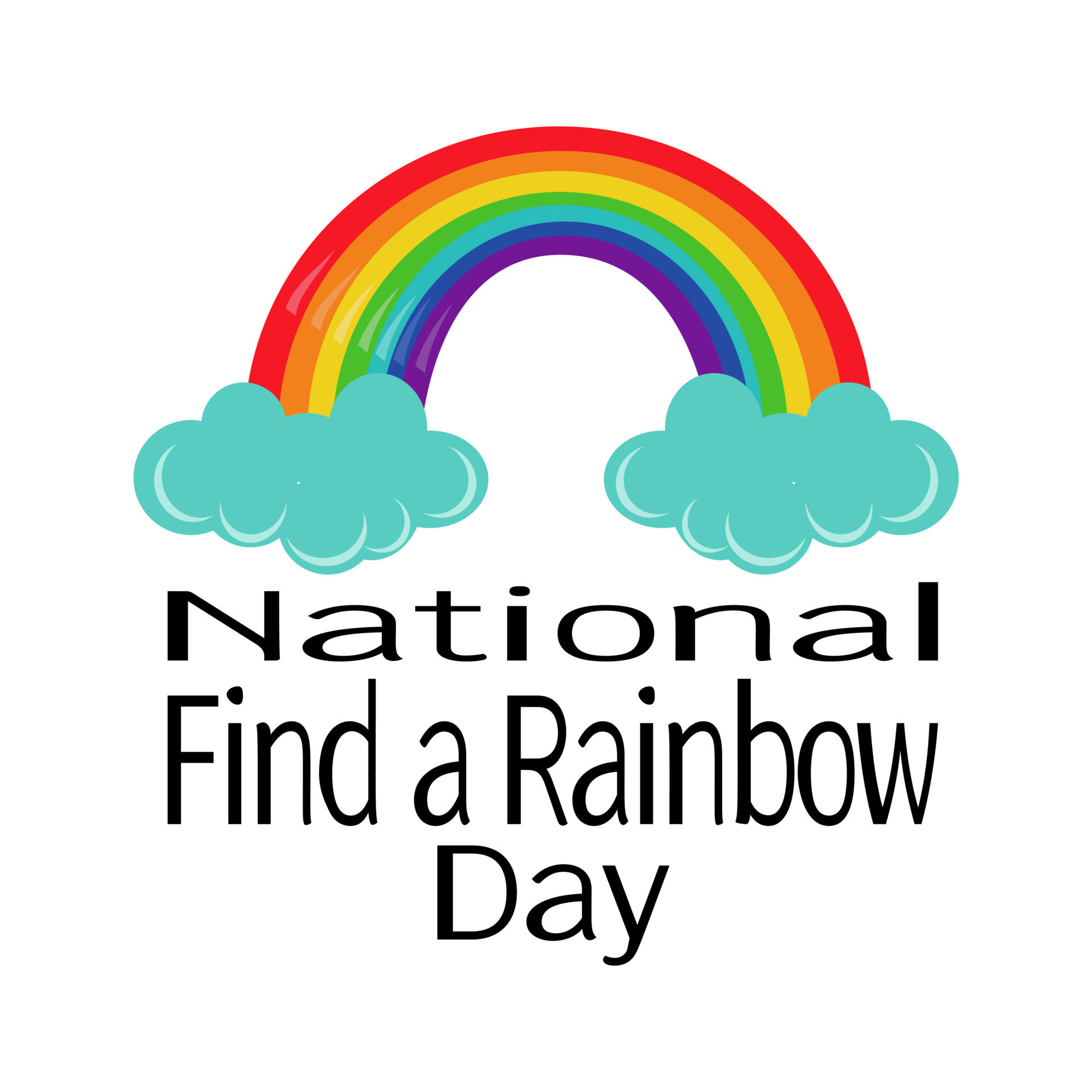 National Find a Rainbow Day, bright natural phenomenon with a pair of