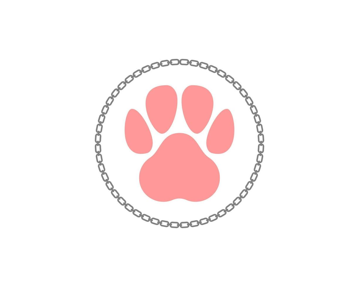 pet-paws-inside-the-circle-chain-logo-9789576-vector-art-at-vecteezy