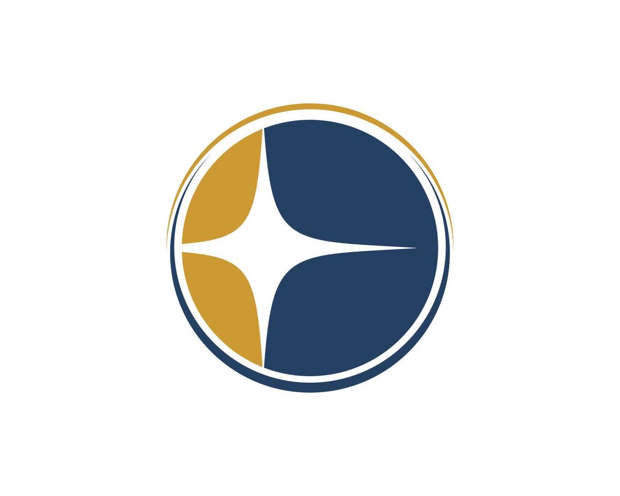 Starlight inside the circle logo vector