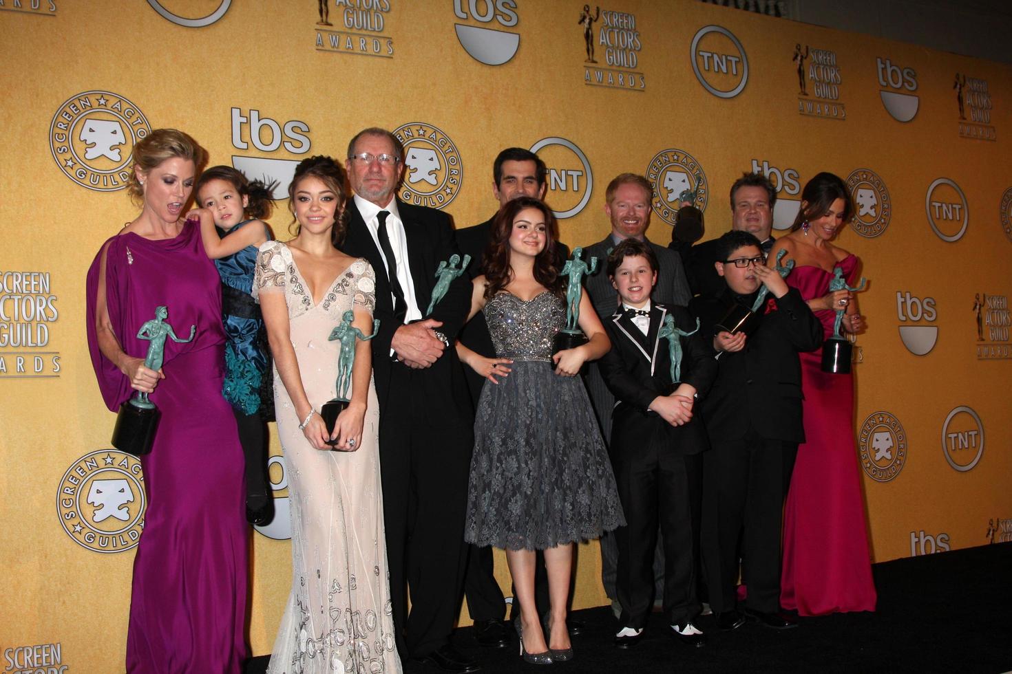 LOS ANGELES, JAN 29 - Modern Family Cast in the Press Room at the 18th Annual Screen Actors Guild Awards at Shrine Auditorium on January 29, 2012 in Los Angeles, CA photo