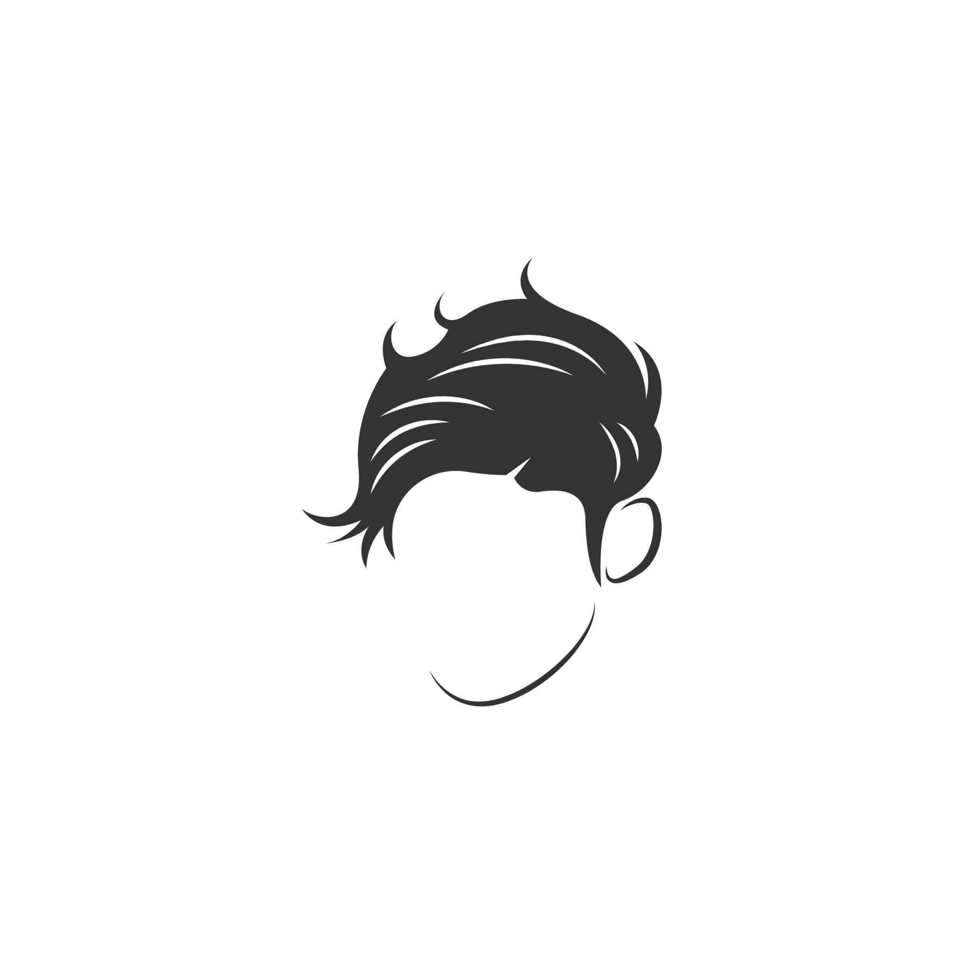 Men hair style icon logo 9790121 Vector Art at Vecteezy