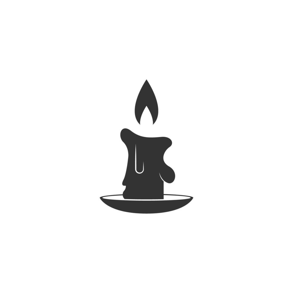 Candle icon design vector