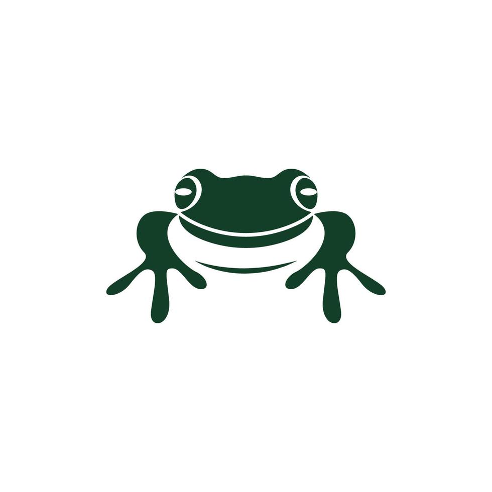 Frog icon logo design vector