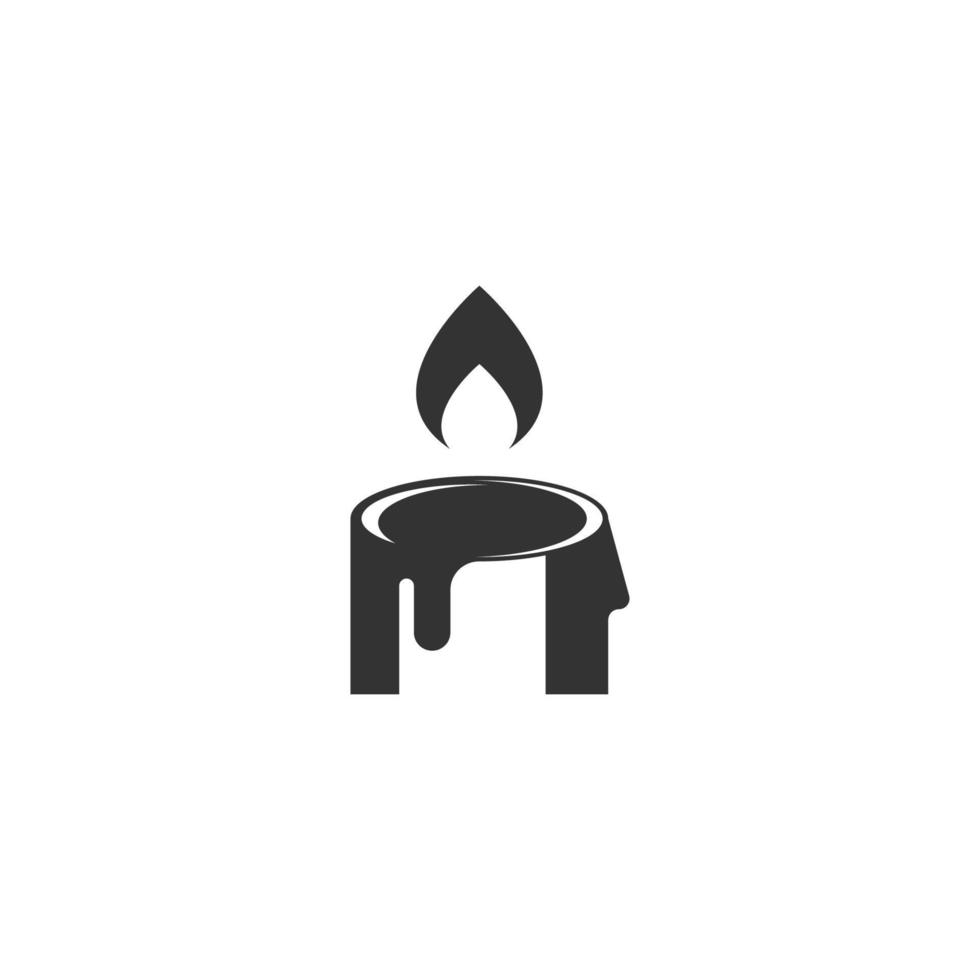 Candle icon design vector