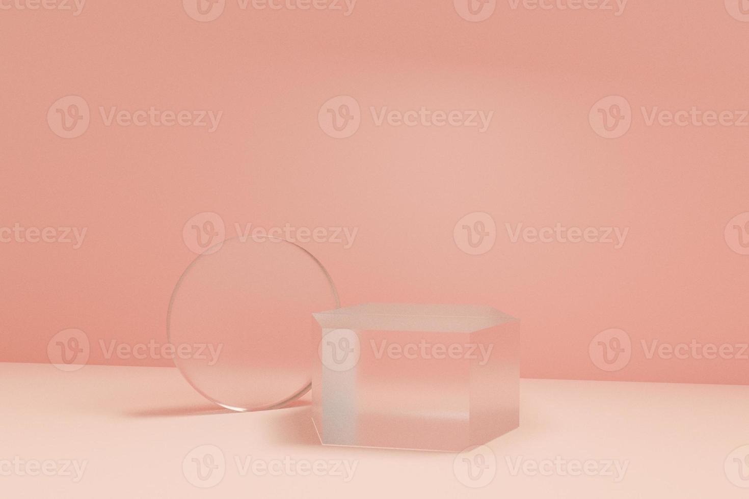 3D pink background photo