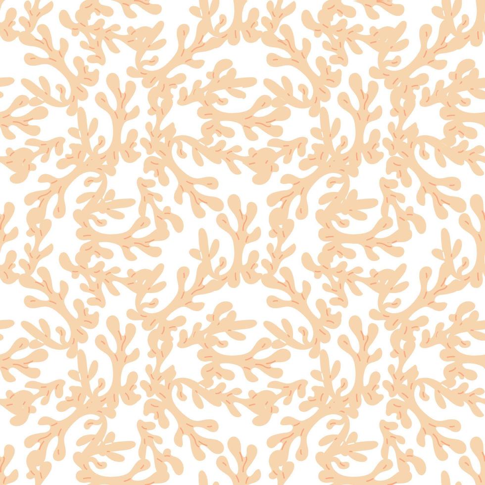 seamless pattern with corals. Background with corals . Flat colorful vector illustration.