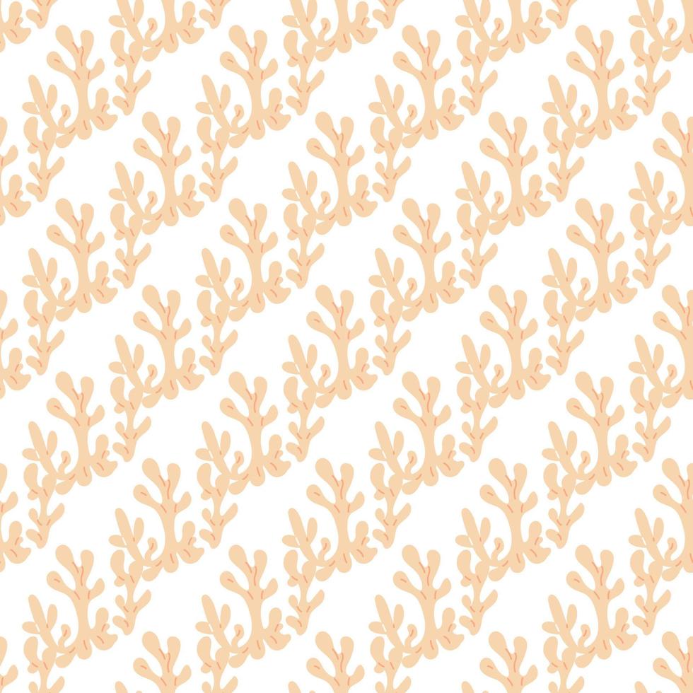 seamless pattern with corals. Background with corals . Flat colorful vector illustration.