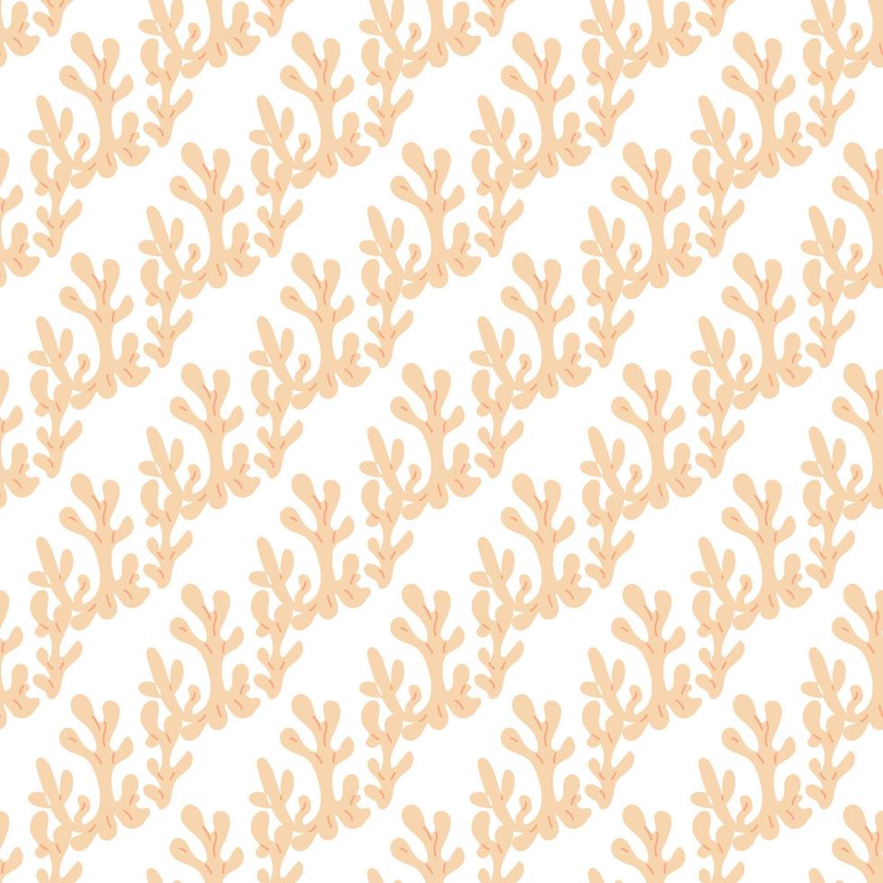 seamless pattern with corals. Background with corals . Flat colorful vector illustration.