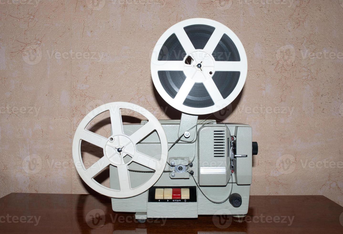 movie projector and reels photo