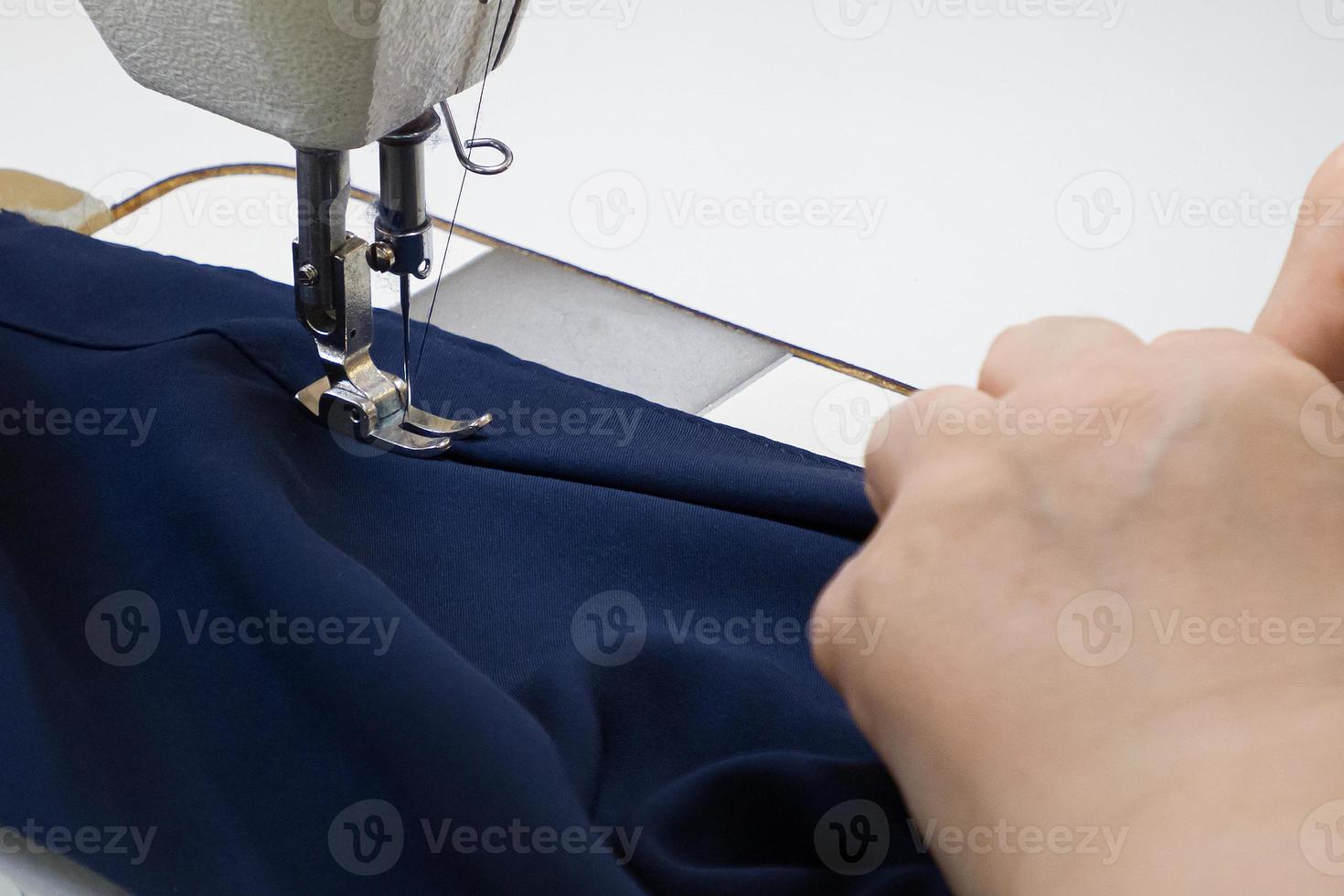 A sewing production, tailoring close-up photo