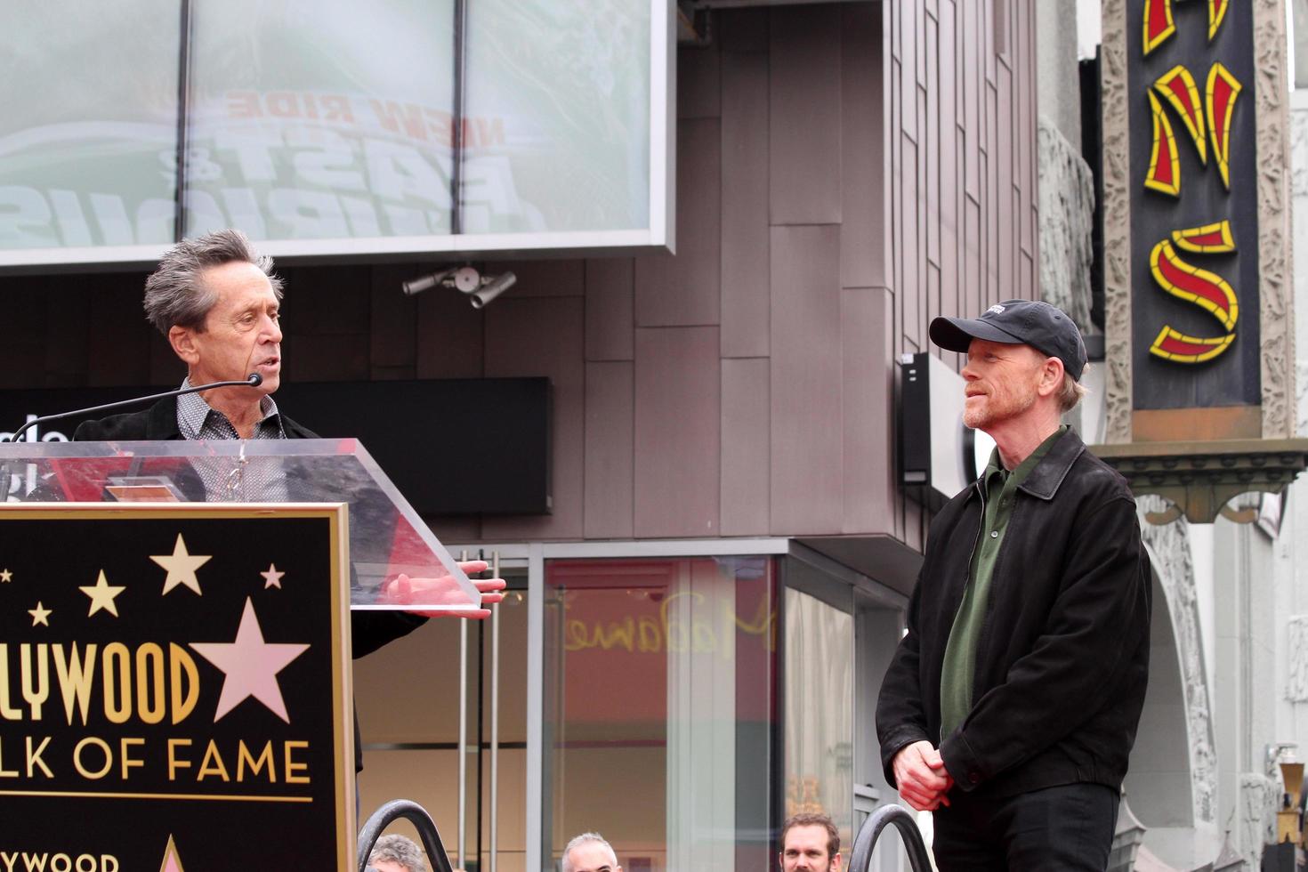 LOS ANGELES, DEC 10 - Brian Grazer, Ron Howard at the Ron Howard Star on the Hollywood Walk of Fame at the Hollywood Blvd on December 10, 2015 in Los Angeles, CA photo