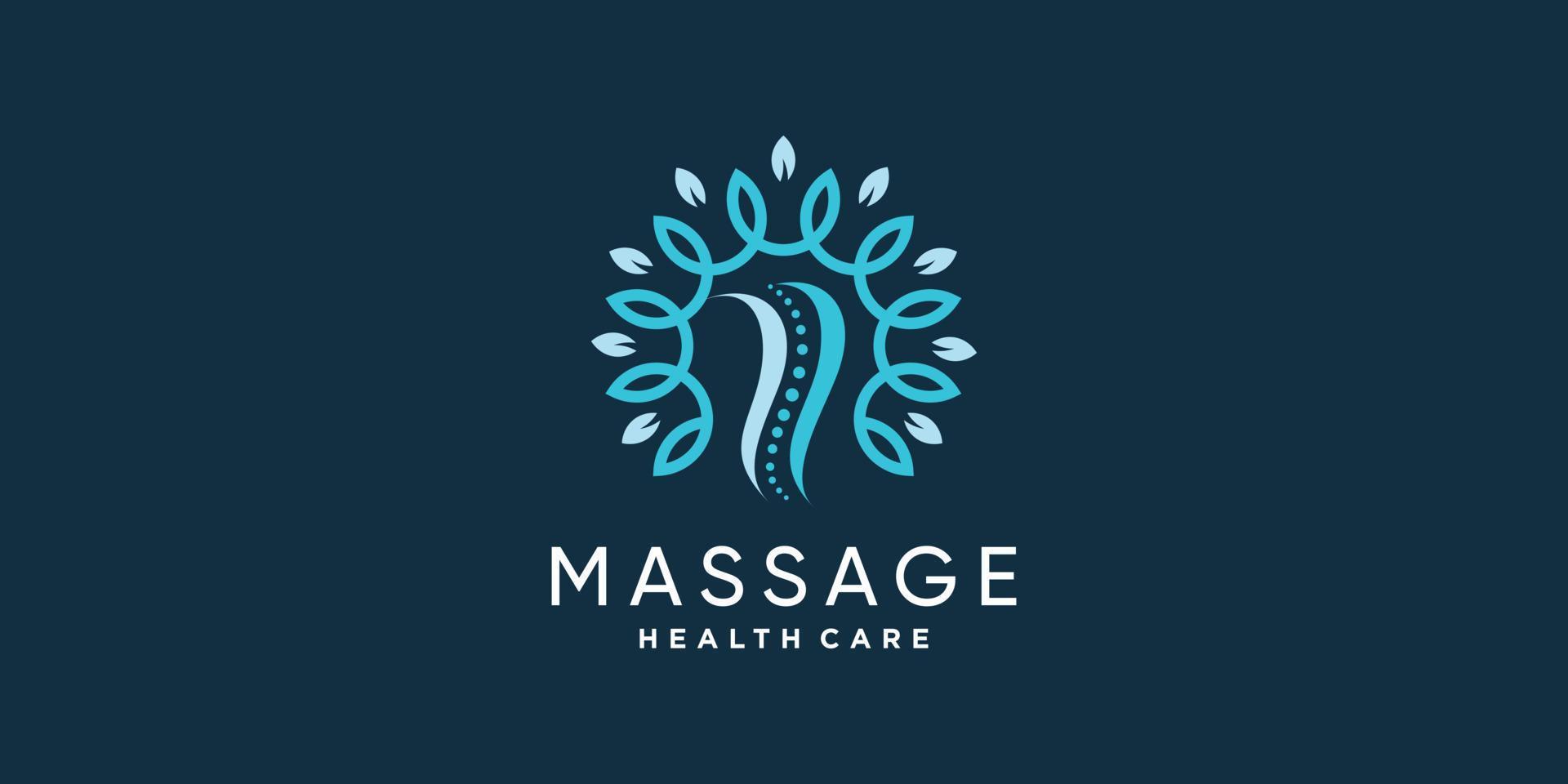 Chiropractic vector icon logo design with unique and creative style Premium Vector