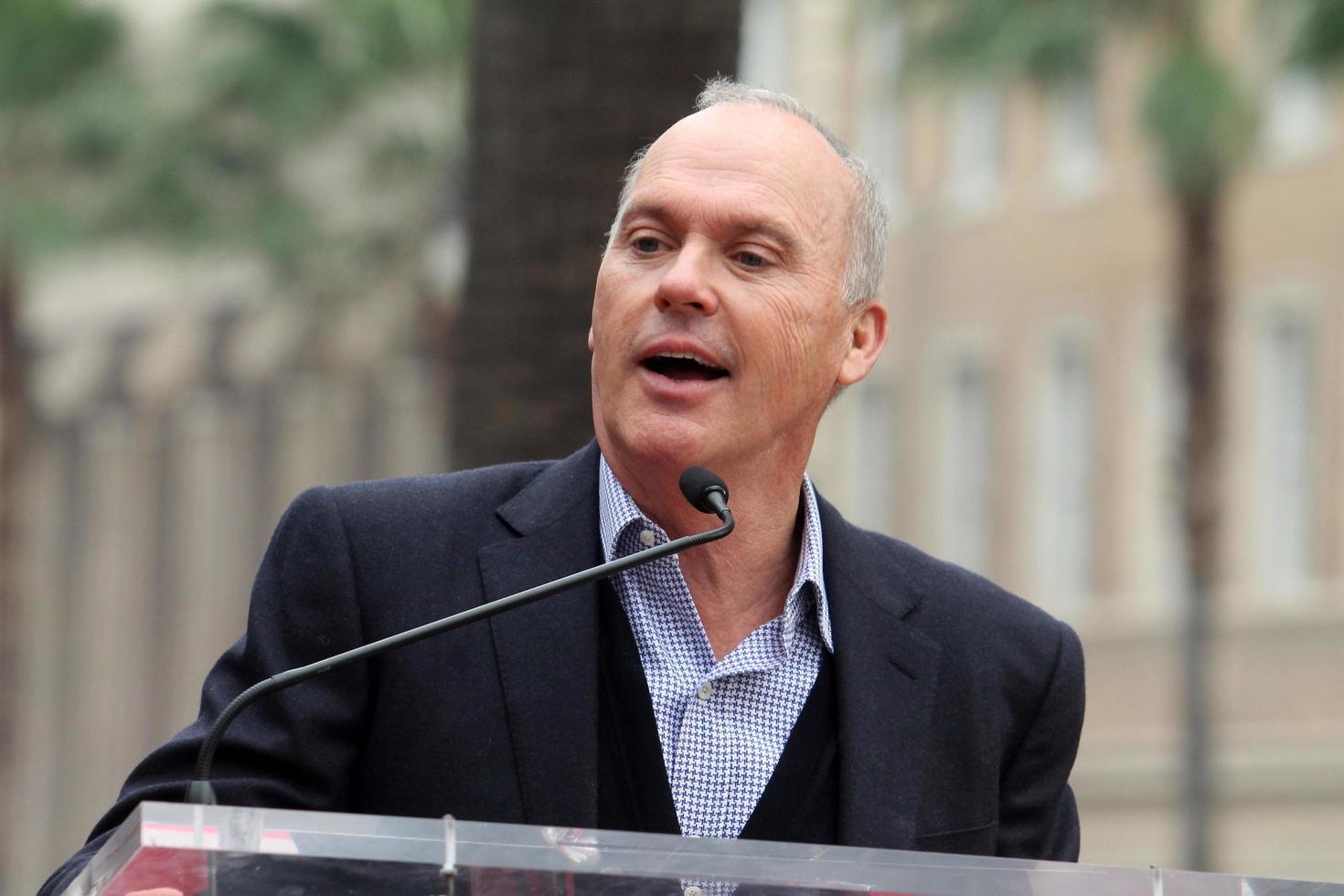 LOS ANGELES, DEC 10 - Michael Keaton at the Ron Howard Star on the Hollywood Walk of Fame at the Hollywood Blvd on December 10, 2015 in Los Angeles, CA photo