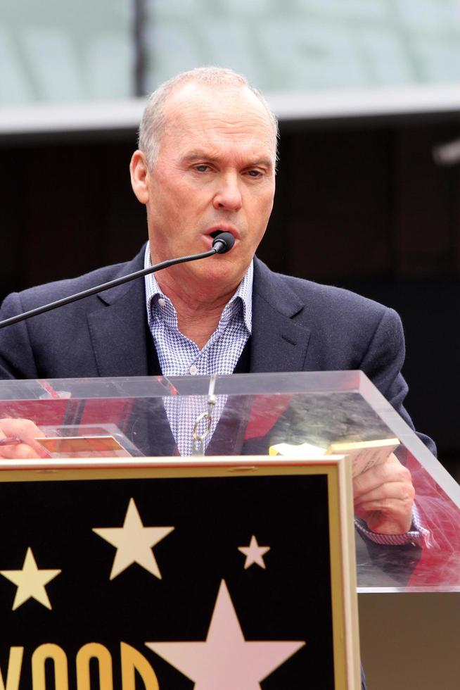 LOS ANGELES, DEC 10 - Michael Keaton at the Ron Howard Star on the Hollywood Walk of Fame at the Hollywood Blvd on December 10, 2015 in Los Angeles, CA photo