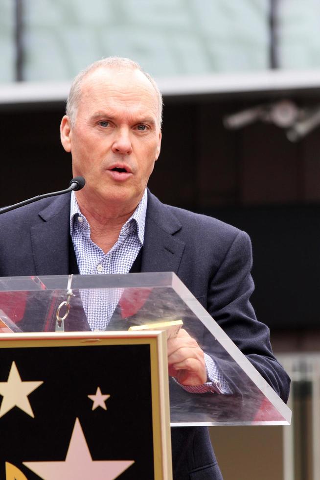 LOS ANGELES, DEC 10 - Michael Keaton at the Ron Howard Star on the Hollywood Walk of Fame at the Hollywood Blvd on December 10, 2015 in Los Angeles, CA photo