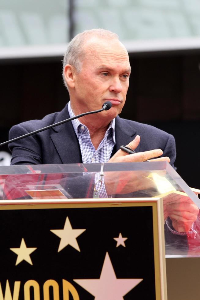 LOS ANGELES, DEC 10 - Michael Keaton at the Ron Howard Star on the Hollywood Walk of Fame at the Hollywood Blvd on December 10, 2015 in Los Angeles, CA photo