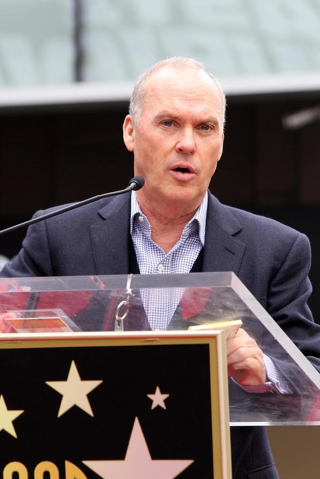 LOS ANGELES, DEC 10 - Michael Keaton at the Ron Howard Star on the Hollywood Walk of Fame at the Hollywood Blvd on December 10, 2015 in Los Angeles, CA photo