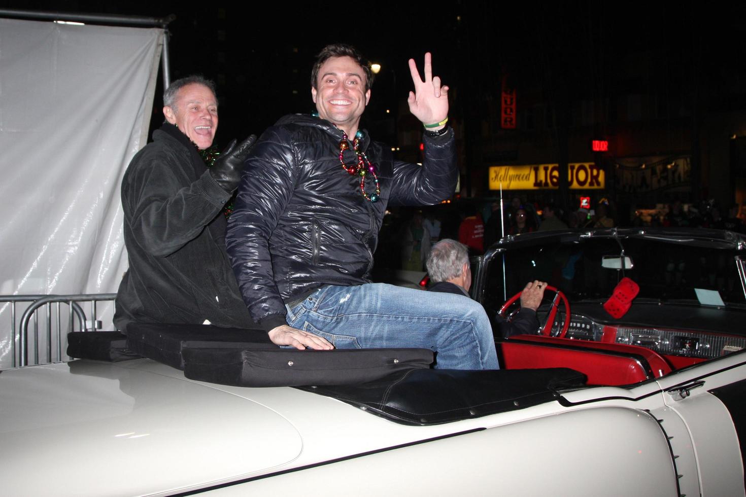 LOS ANGELES, DEC 1 - Tristan Rogers, Daniel Goddard at the 2013 Hollywood Christmas Parade at Hollywood and Highland on December 1, 2013 in Los Angeles, CA photo