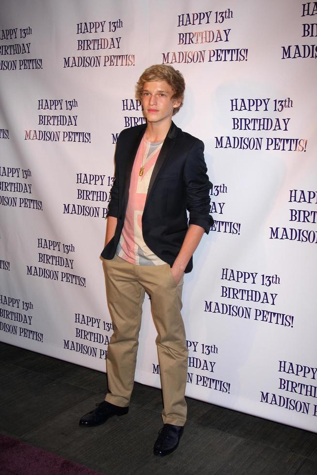 LOS ANGELES, JUL 31 - Cody Simpson arriving at the13th Birthday Party for Madison Pettis at Eden on July 31, 2011 in Los Angeles, CA photo