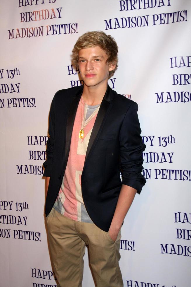 LOS ANGELES, JUL 31 - Cody Simpson arriving at the13th Birthday Party for Madison Pettis at Eden on July 31, 2011 in Los Angeles, CA photo