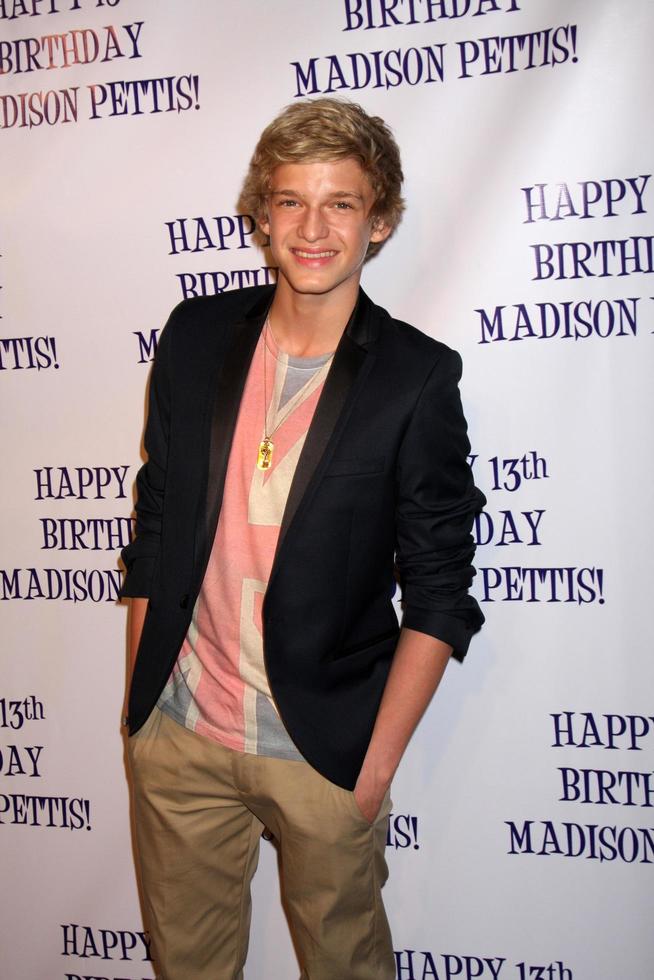 LOS ANGELES, JUL 31 - Cody Simpson arriving at the13th Birthday Party for Madison Pettis at Eden on July 31, 2011 in Los Angeles, CA photo