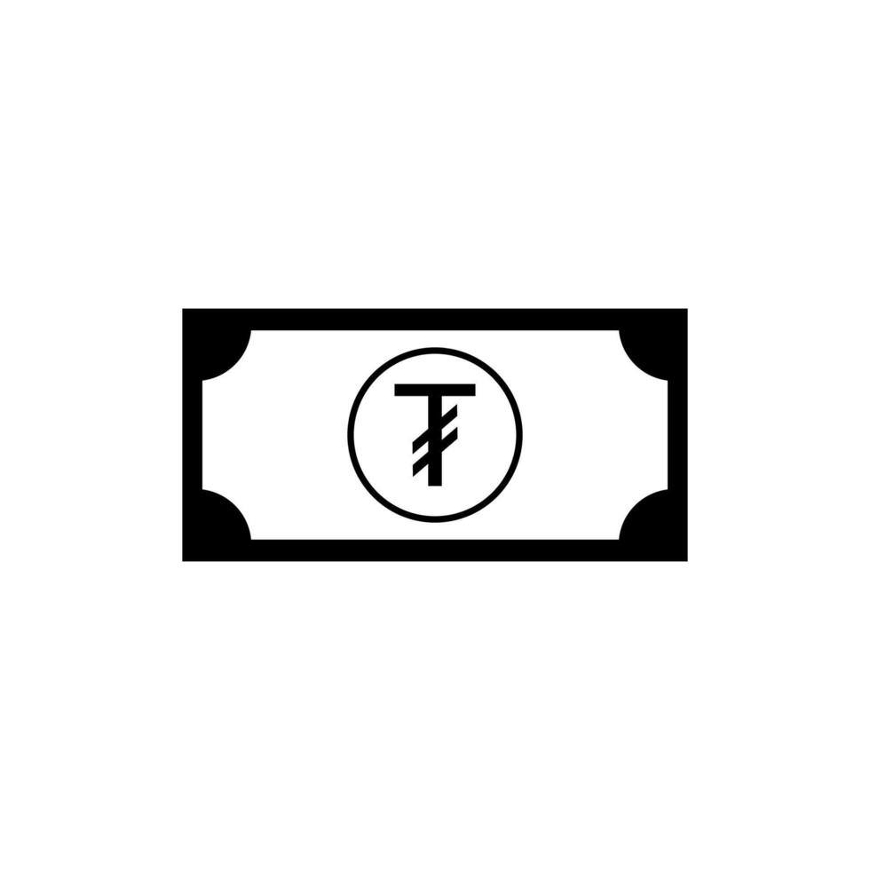 Mongolia Currency, MNT, Togrog, Tugrik. Mongolia Money Icon Symbol. Vector Illustration