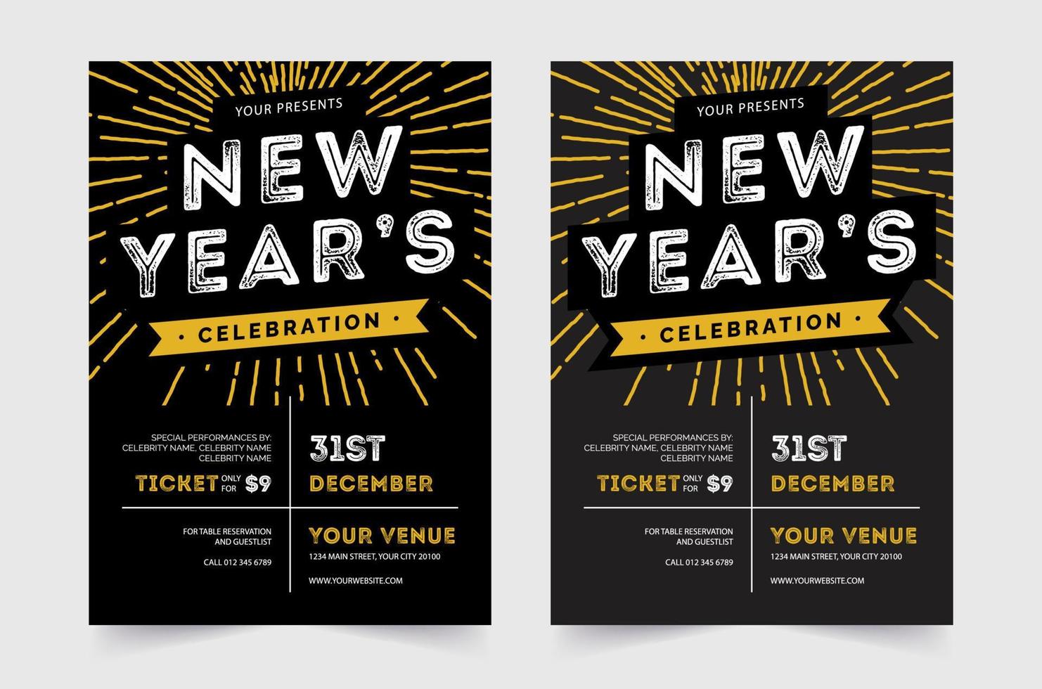 Happy new year 2022 Social Media Post. Set of Flyer, poster, banner, brochure design templates for Happy new year 2022. Vector illustration. Winter holiday Perfect for invitation, card.