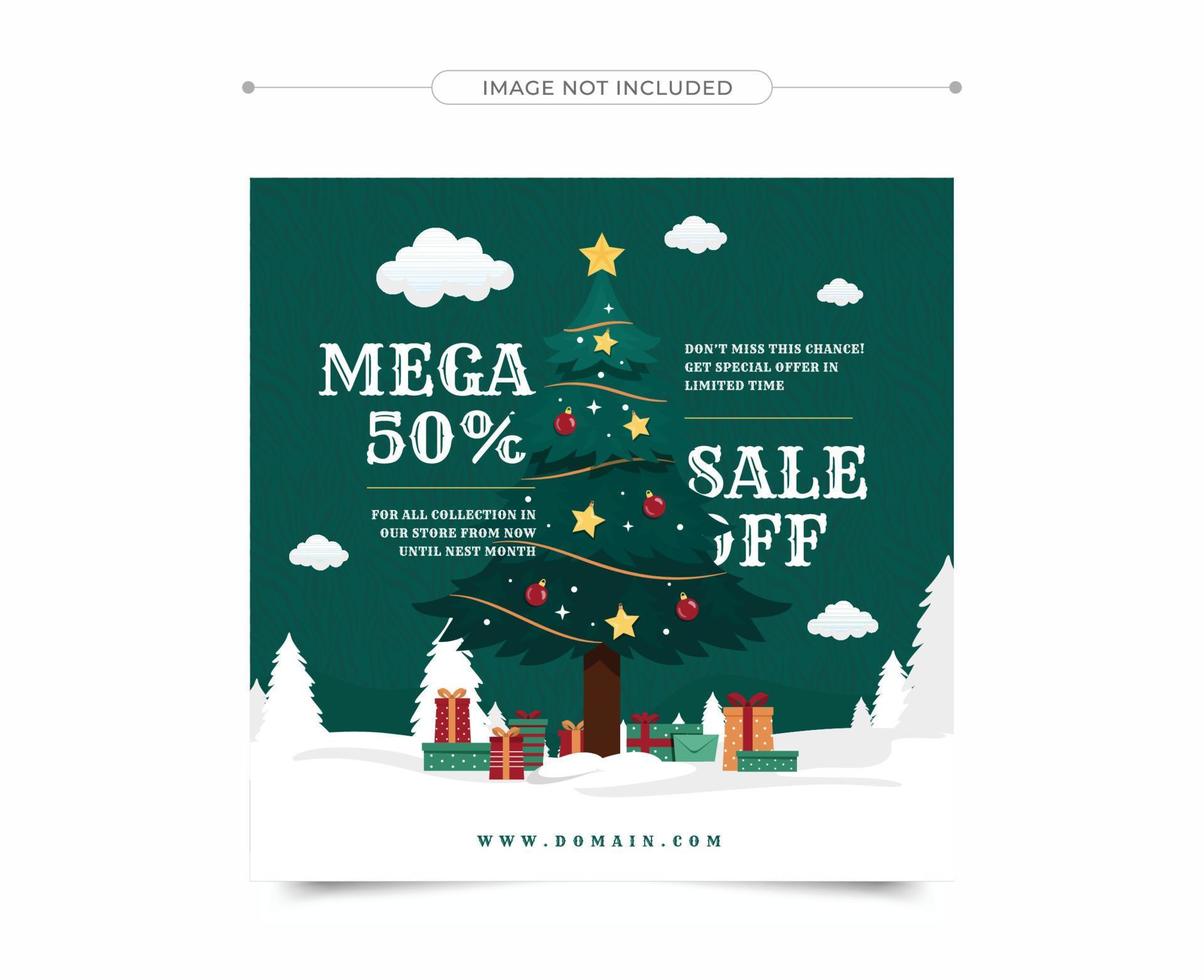 Christmas post and stories template for social media. Perfect for social media posts, background, and web banner internet ads. Halloween Design Elements. vector