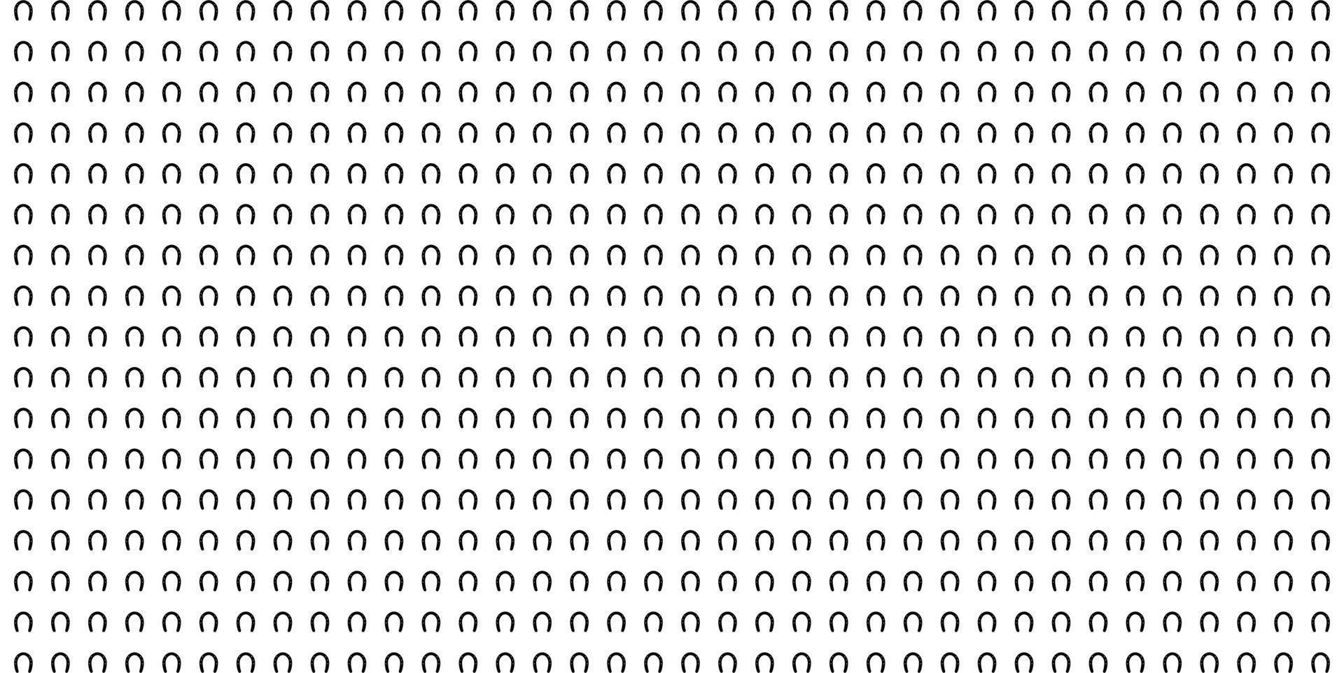Horseshoe Motifs Pattern. Decoration for Interior, Exterior, Carpet, Textile, Garment, Cloth, Silk, Tile, Plastic, Paper, Wrapping, Wallpaper, Pillow, Sofa, Background, Ect. Vector Illustration