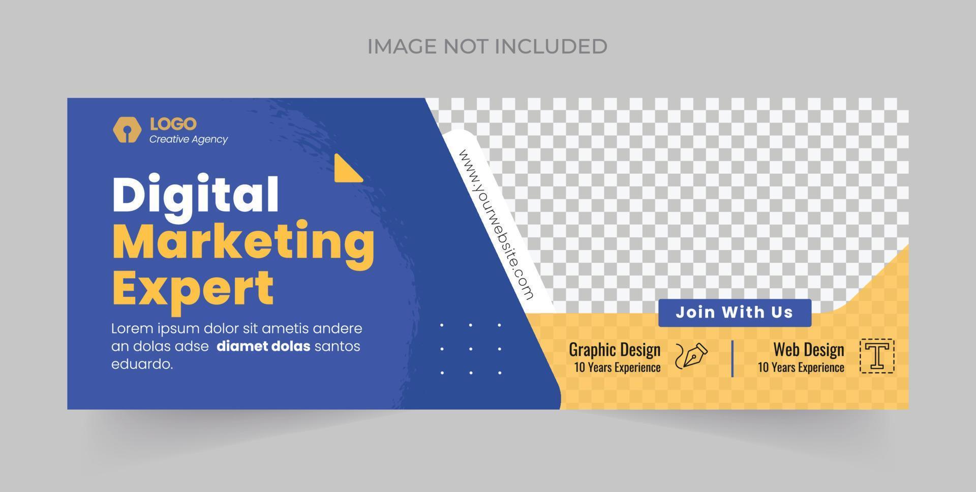 Social media cover vector templates fully editable, advertising design, web banner template