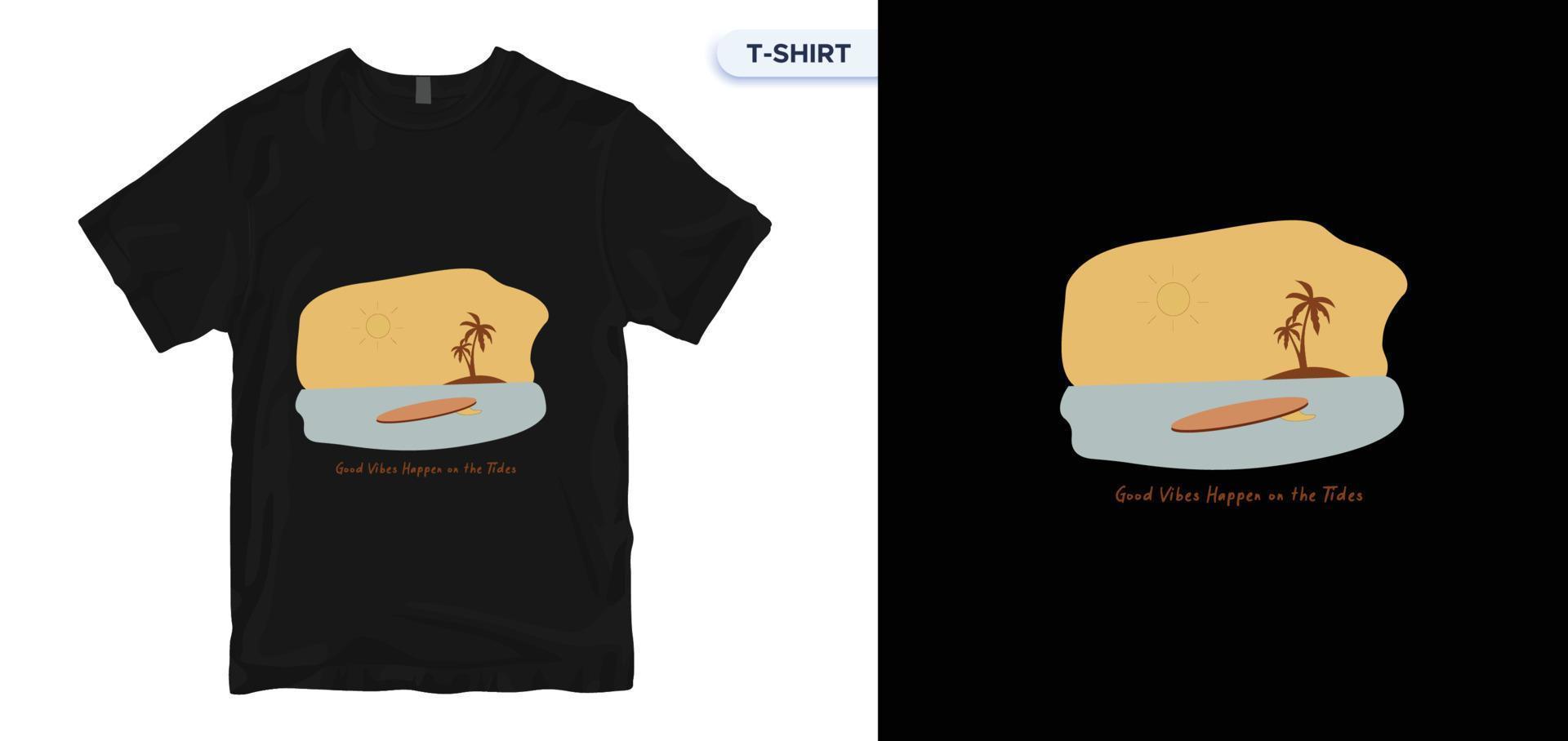 t-shirt design. surfing t-shirt design. typography, t-shirt graphics, print, poster. T shirt Stock Vector Illustration. Global swatches.