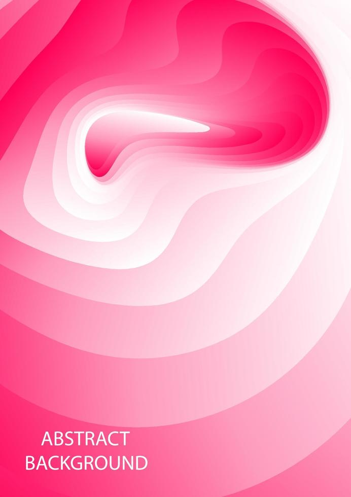 Curva de línea rosa y blanca de fondo abstracto, ilustración vectorial vector