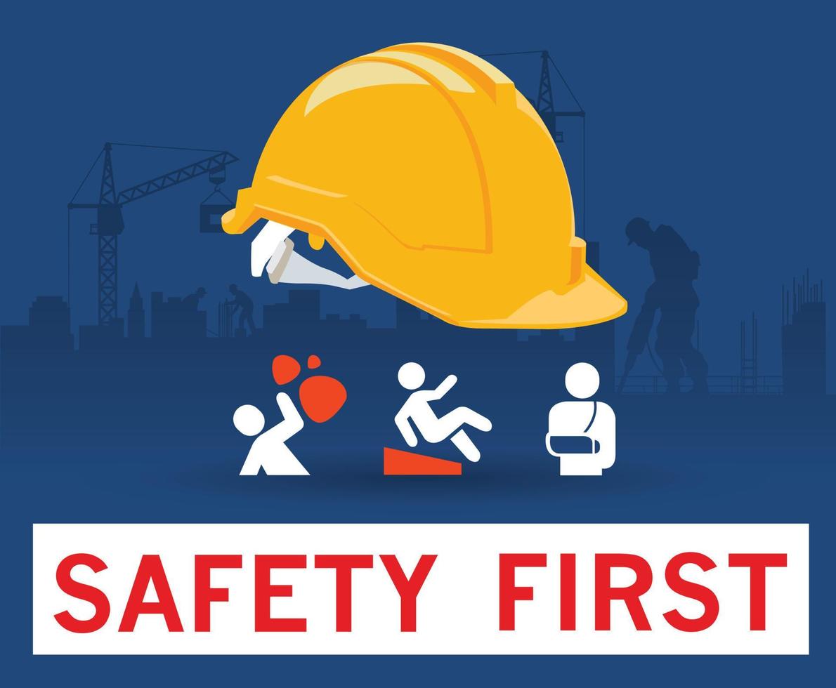 safety first icon vector illustration.