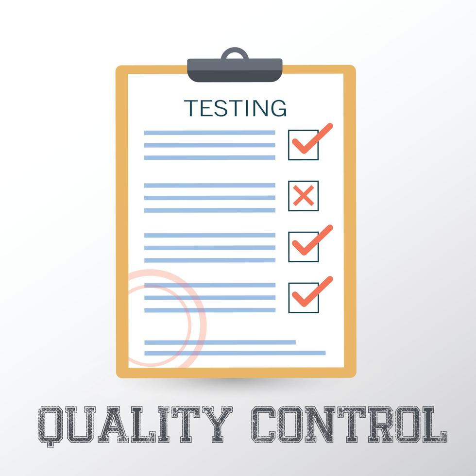 quality control icon vector illustration.