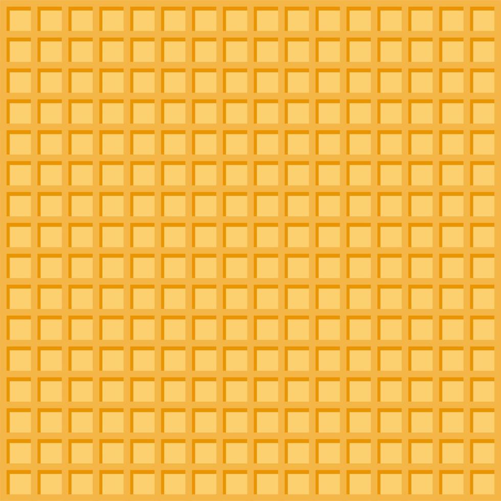 Waffle or wafer seamless pattern background.The texture of sweet dessert.Ice cream cone wallpaper.Baked waffle.Cafe and restaurant menus.Bakery concept.Cartoon vector illustration.Flat design.