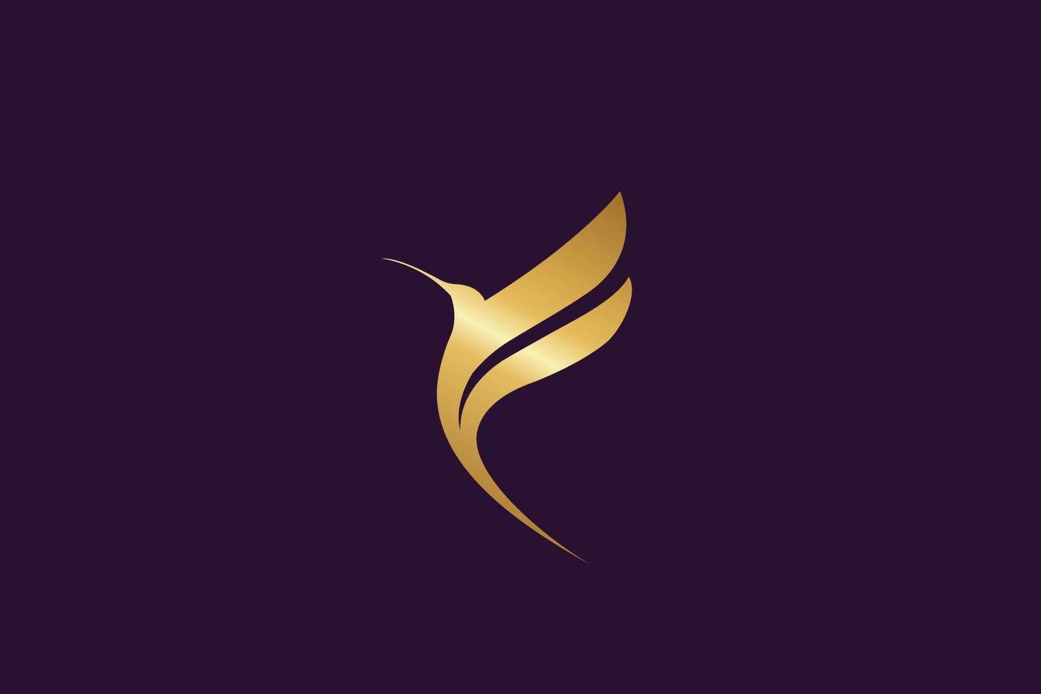 vector graphic of the letter F and a bird good design logo concept perfect for luxury companies
