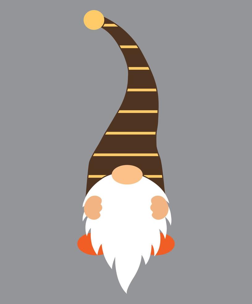 Fall Gnome 3 Vector File
