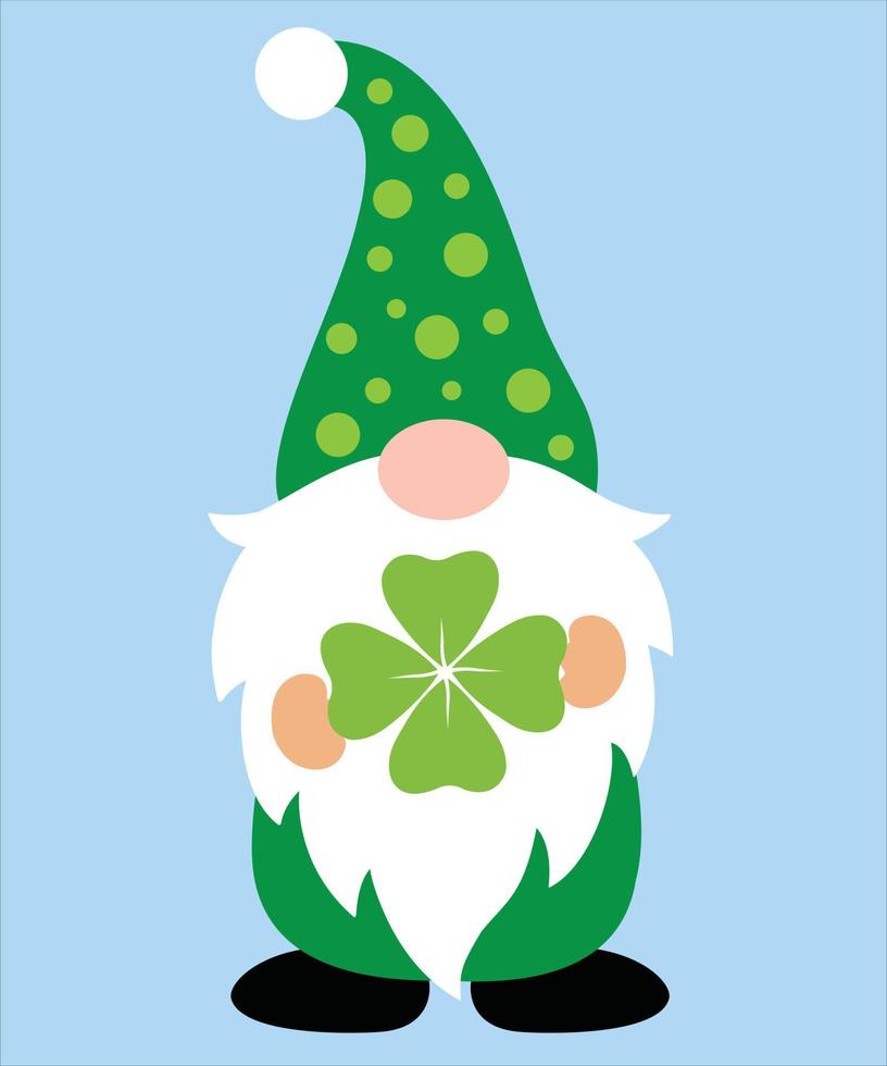 St Patrick's Day Gnome 4 vector