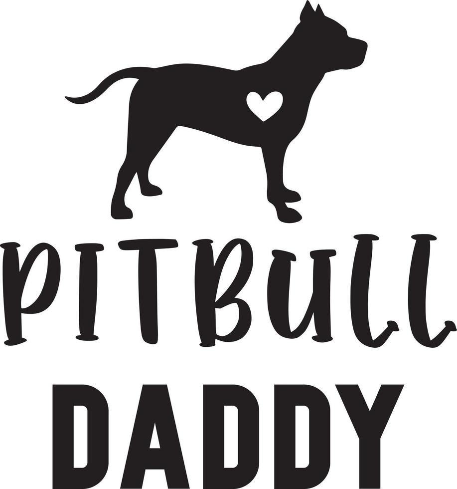 archivo pitbull daddy dog vector