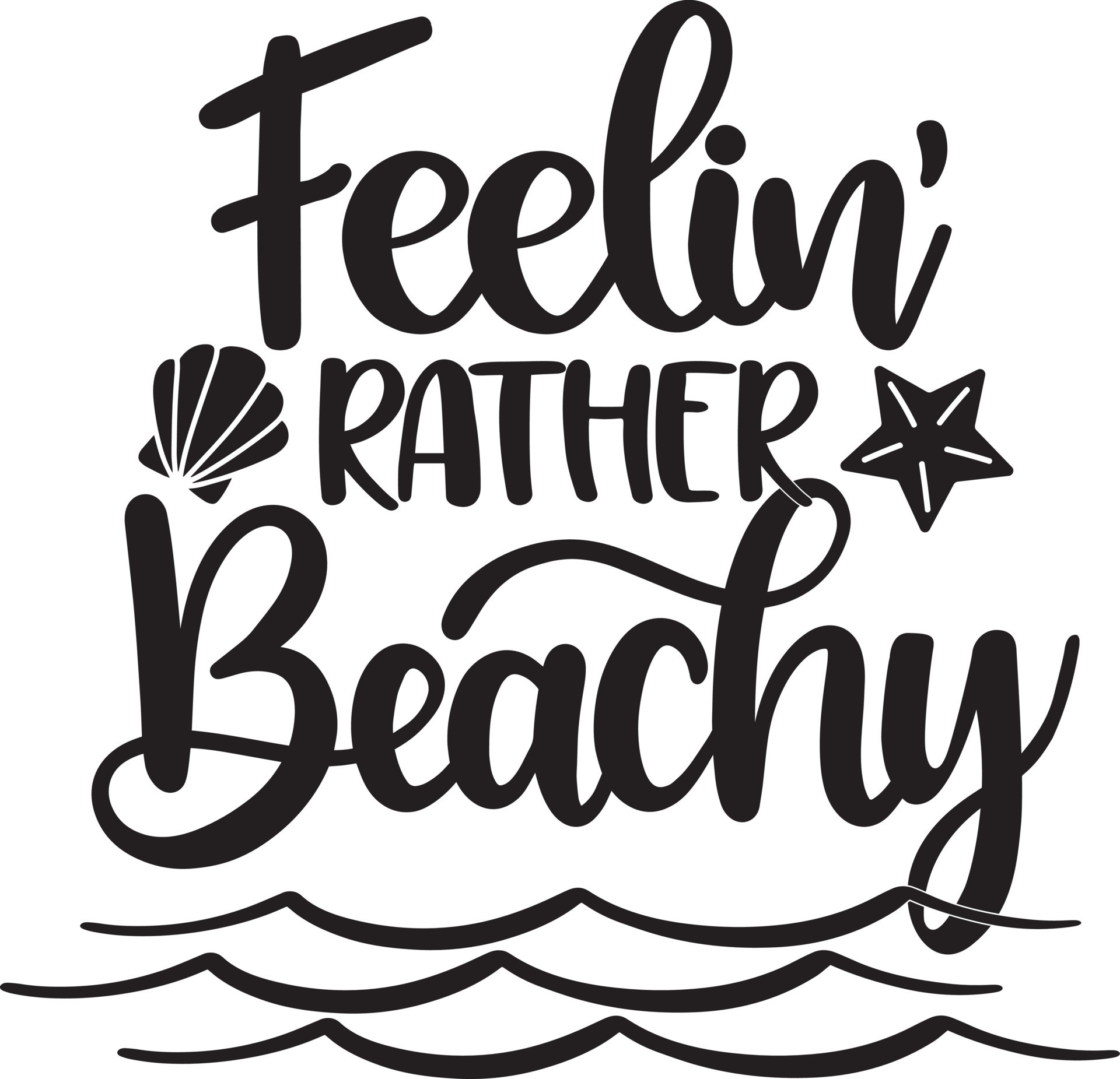 Feelin' Rather Beachy 9794392 Vector Art at Vecteezy