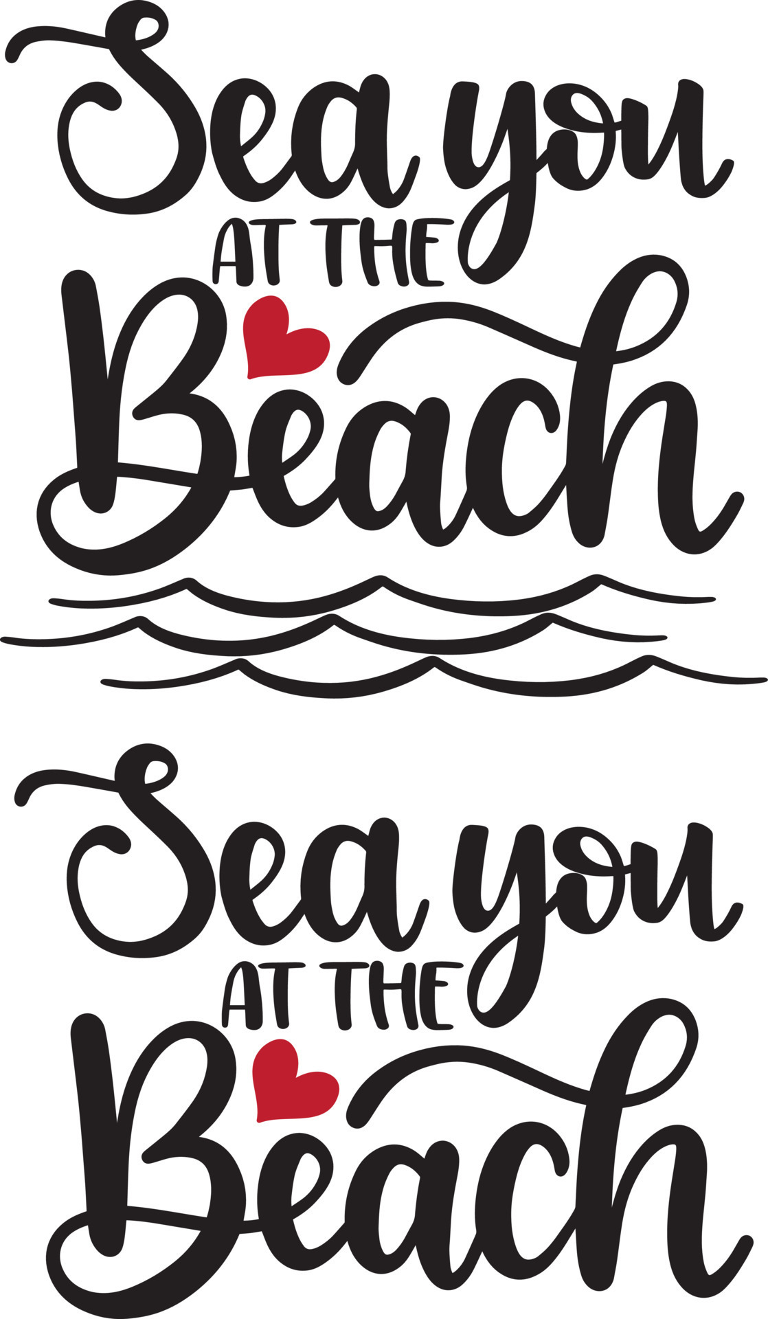 Sea You At The Beach 9794394 Vector Art at Vecteezy