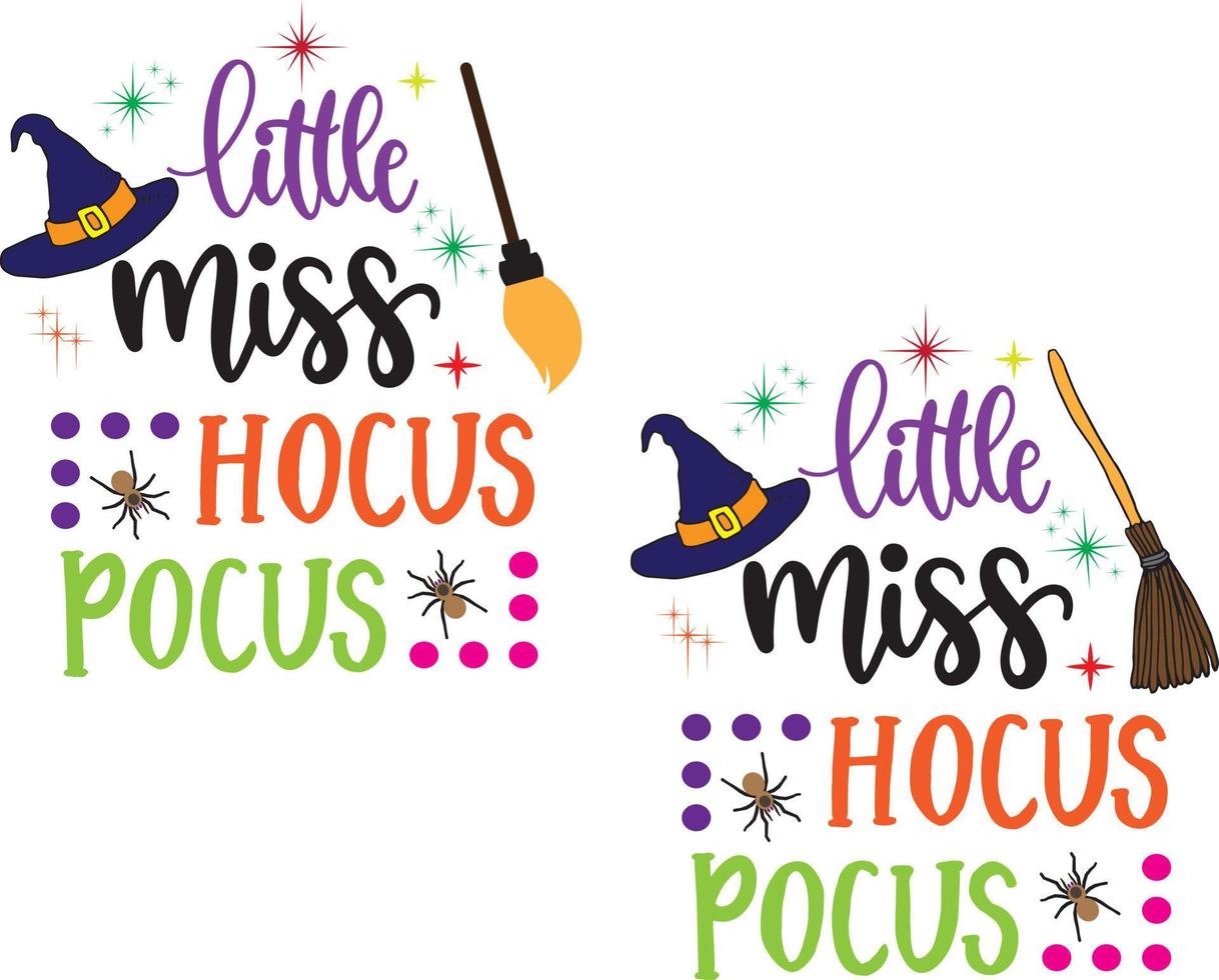 Little Miss Hocus Pocus vector