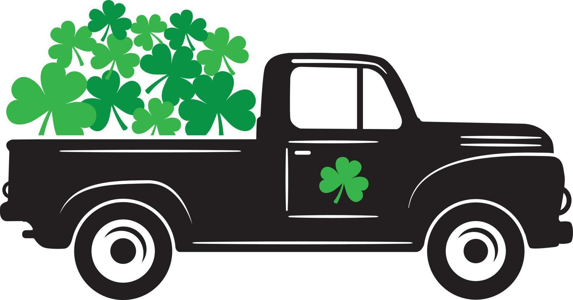 St Patrick's Day Truck 3 vector